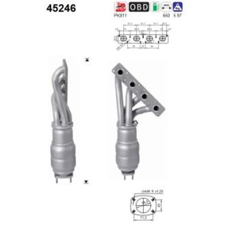 Catalyseur AS OEM 18407525455