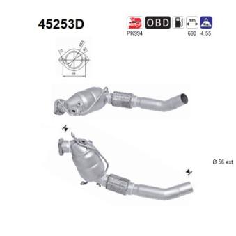 Catalyseur AS OEM 18303428561