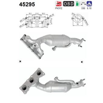 Catalyseur AS OEM 18407597869 Catalyseur AS OEM 18407597869