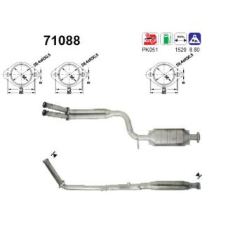 Catalyseur AS OEM 1244909419