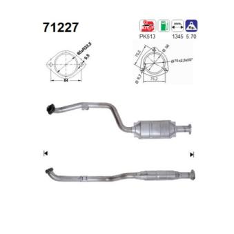 Catalyseur AS OEM 1704901419