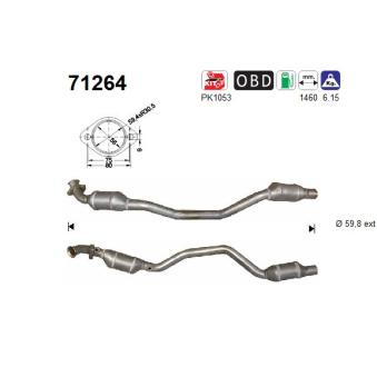 Catalyseur AS OEM 2304902119