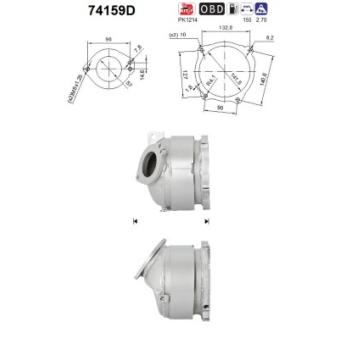 Catalyseur AS OEM 20800jd50b
