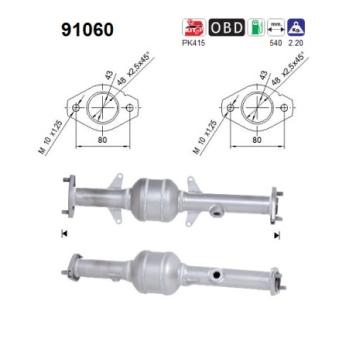 Catalyseur AS OEM 1425079GA0