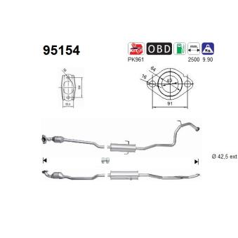 Catalyseur AS OEM 174100Y010