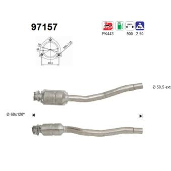 Catalyseur AS OEM 3531257