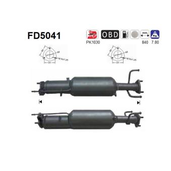 Filtre à particules / à suie, échappement AS OEM 4805946