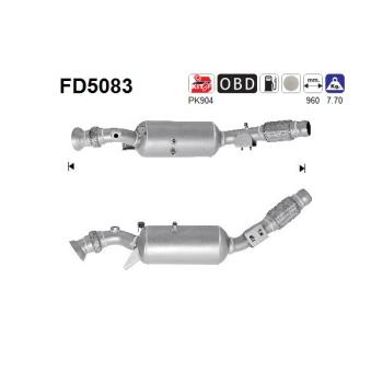 Filtre à particules / à suie, échappement AS OEM 9064906381