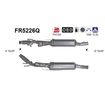 Filtre à particules / à suie, échappement AS [FR5226Q]