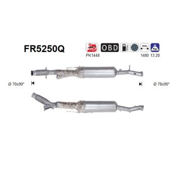 Filtre à particules / à suie, échappement AS [FR5250Q]