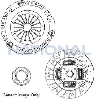 Kit d'embrayage NATIONAL CK9848 pour HYUNDAI ACCENT 1.5 CRDi - 82cv