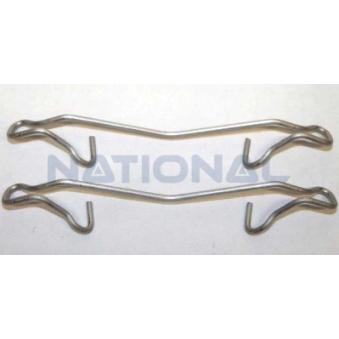 Kit d'accessoires, plaquette de frein à disque NATIONAL [FK3104PK]