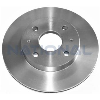 Jeu de 2 disques de frein arrière NATIONAL [NBD1004]