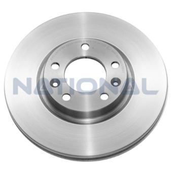 Jeu de 2 disques de frein arrière NATIONAL [NBD1314]