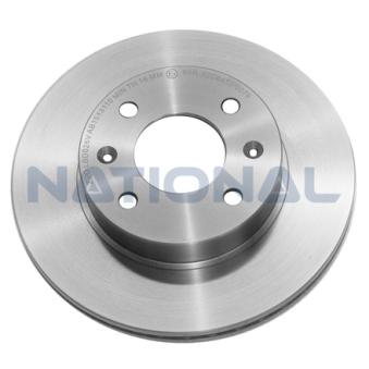 Jeu de 2 disques de frein arrière NATIONAL [NBD1342]