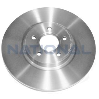 Jeu de 2 disques de frein arrière NATIONAL [NBD1386]