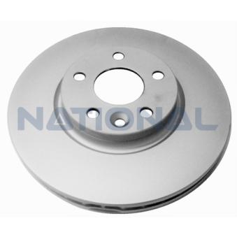 Jeu de 2 disques de frein arrière NATIONAL [NBD1429]