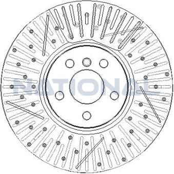 Jeu de 2 disques de frein arrière NATIONAL [NBD2255]