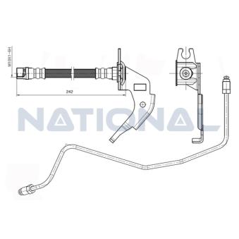Flexible de frein NATIONAL [NBH6070]