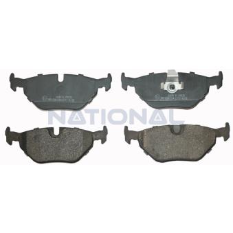 Jeu de 4 plaquettes de frein avant NATIONAL [NP2025]