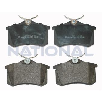 Jeu de 4 plaquettes de frein avant NATIONAL [NP2037]