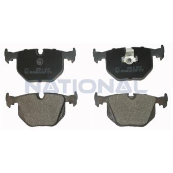 Jeu de 4 plaquettes de frein avant NATIONAL [NP2076]