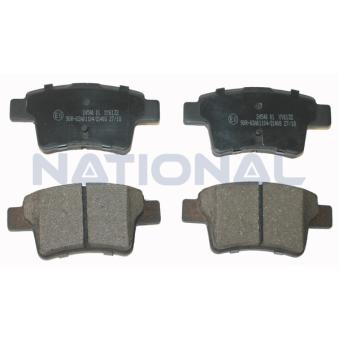 Jeu de 4 plaquettes de frein avant NATIONAL [NP2289]
