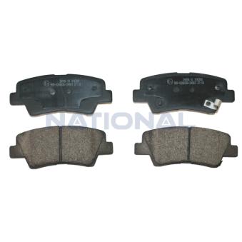 Jeu de 4 plaquettes de frein avant NATIONAL [NP2754]