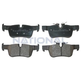 Jeu de 4 plaquettes de frein avant NATIONAL [NP2758]
