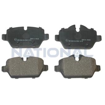 Jeu de 4 plaquettes de frein avant NATIONAL [NP2848]