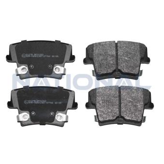 Jeu de 4 plaquettes de frein avant NATIONAL [NP3080]