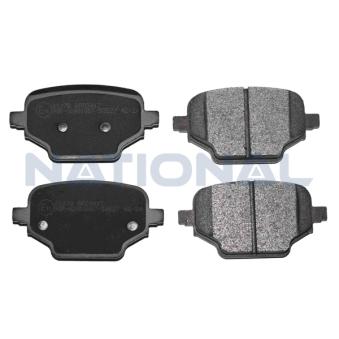 Jeu de 4 plaquettes de frein avant NATIONAL [NP3126]