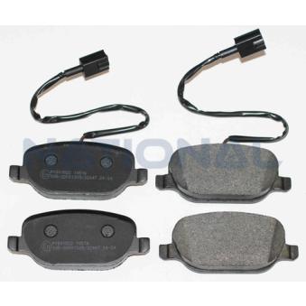 Jeu de 4 plaquettes de frein avant NATIONAL [NP3388]