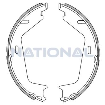 Jeu de mâchoires de frein NATIONAL [NS4041]