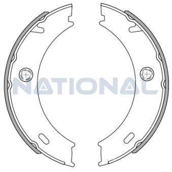 Jeu de mâchoires de frein NATIONAL [NS4081]