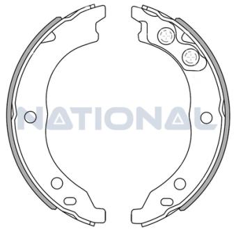 Jeu de mâchoires de frein NATIONAL [NS4088]
