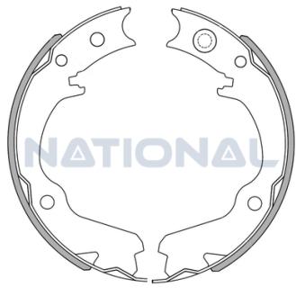 Jeu de mâchoires de frein NATIONAL [NS4089]