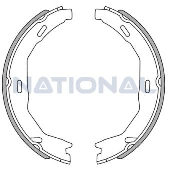 Jeu de mâchoires de frein NATIONAL [NS4091]