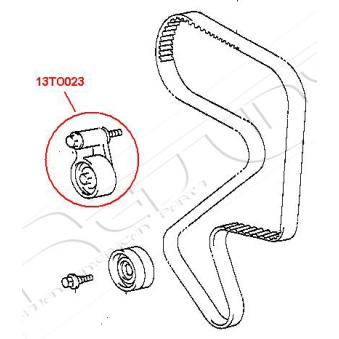 Tendeur de courroie, courroie de distribution RED-LINE OEM 1350588383