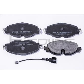 Jeu de 4 plaquettes de frein avant RED-LINE [27AU006]