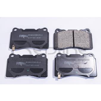 Jeu de 4 plaquettes de frein avant RED-LINE OEM 26296FE041