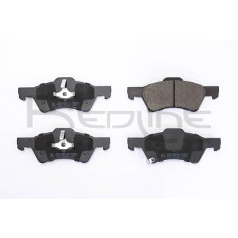 Jeu de 4 plaquettes de frein avant RED-LINE OEM ve101216