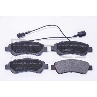 Jeu de 4 plaquettes de frein arrière RED-LINE OEM 1614412180 Jeu de 4 plaquettes de frein arrière RED-LINE OEM 1614412180