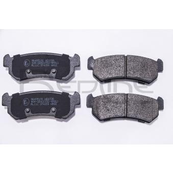 Jeu de 4 plaquettes de frein arrière RED-LINE OEM 96405131