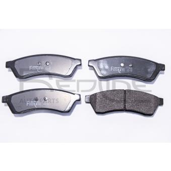 Jeu de 4 plaquettes de frein arrière RED-LINE OEM 96496766