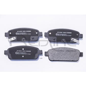 Jeu de 4 plaquettes de frein arrière RED-LINE 27CV039 pour LAMBORGHINI GALLARDO 1.6 CDTi - 110cv