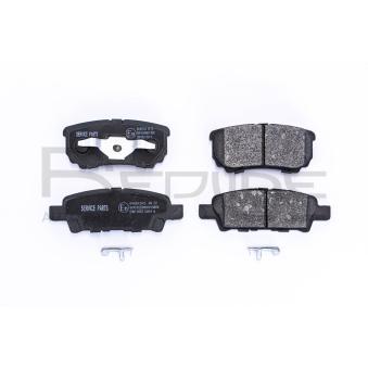 Jeu de 4 plaquettes de frein arrière RED-LINE [27DG007]