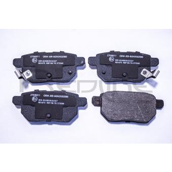 Jeu de 4 plaquettes de frein arrière RED-LINE 27DR011 pour AUDI A3 1.6 - 132cv