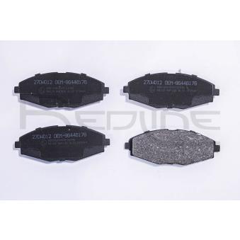 Jeu de 4 plaquettes de frein avant RED-LINE [27DW012]