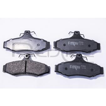 Jeu de 4 plaquettes de frein arrière RED-LINE OEM 96245179